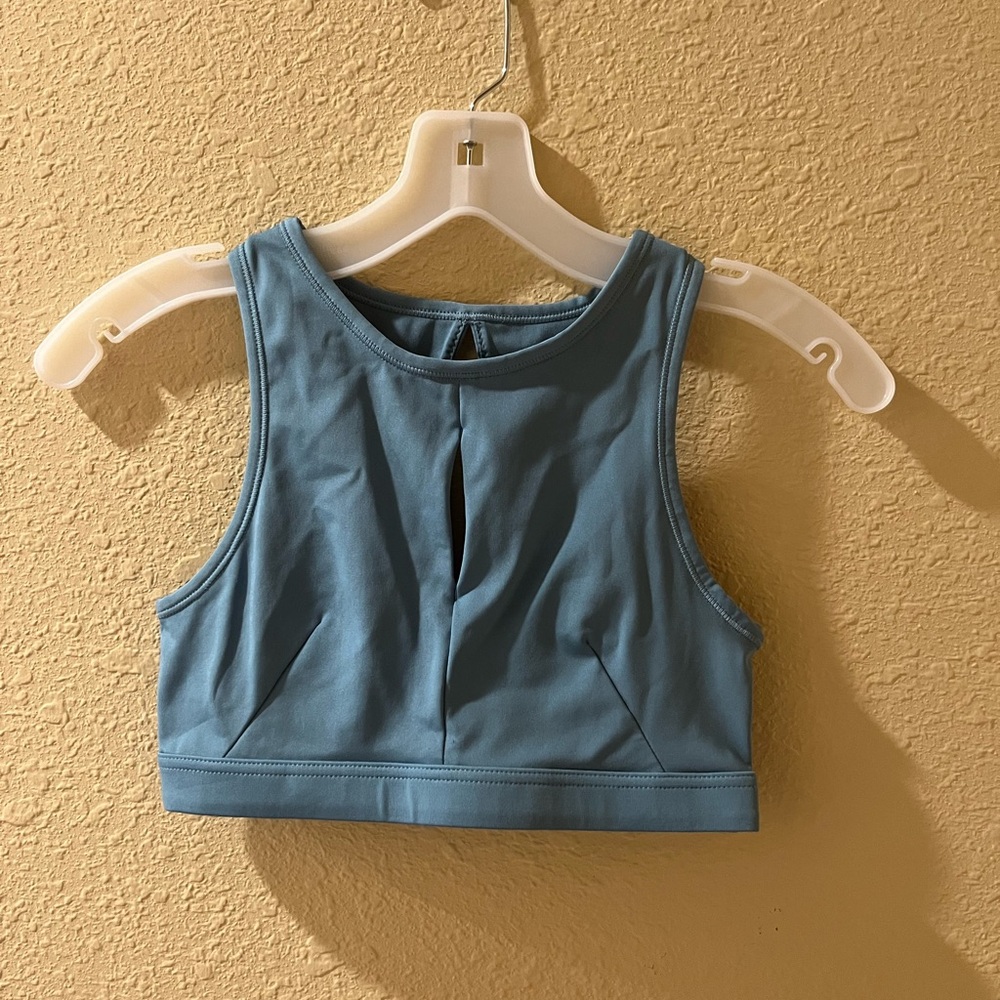 Nike Turquoise Cutout Sports Bra
